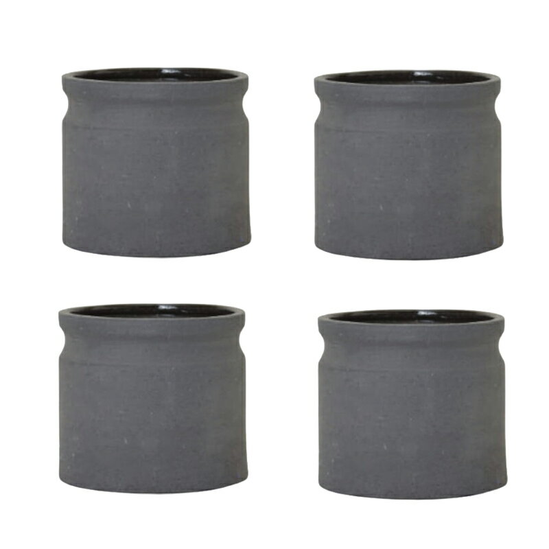 花・観葉植物用ポット ミルヤ 16 H Ceramic POT （4個入り） 34109 底穴なし 鉢タイプ （代引き不可） ..
