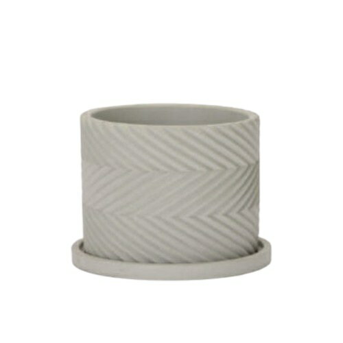 花・観葉植物用ポット シモナ 14 SW Ceramic POT （1個入り） 68013 底穴あり 受皿付き （代引き不可）..