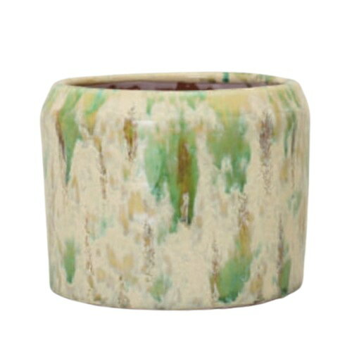 花・観葉植物用ポット ダナ 15 G Ceramic POT （1個入り） 71108 底穴なし 鉢タイプ （代引き不可） 大型鉢カバー FARM (p39)