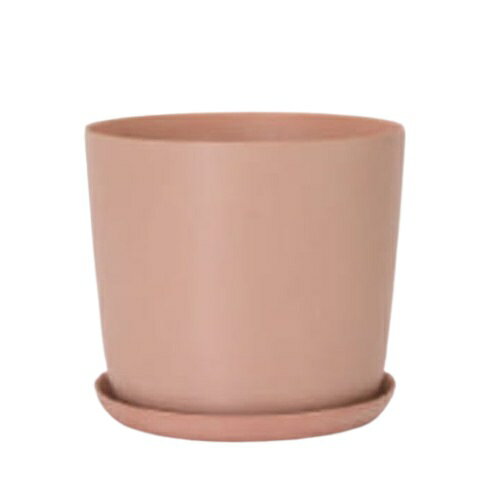 花・観葉植物用ポット エステリ 25 P Recycled Plastic POT （1個入り） 83118 底穴あり 受皿付き （代..