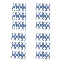 ガーデンアクセサリ 支柱クリップ ブルー 12入りパック Grow Veggies (4個入り) 97206 家庭菜園 組立用部材 (代引き不可) ガーデン雑貨...