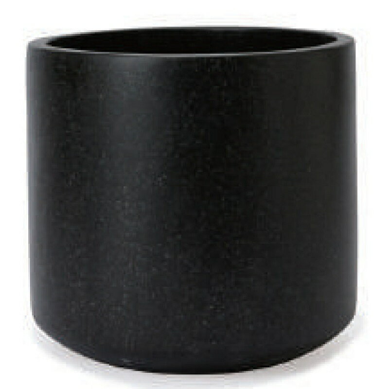 花・観葉植物用ポット コーテス シリンド M 40/A ブラックテラゾ（1個入り）ct-007k13e [KTp173] 大型..