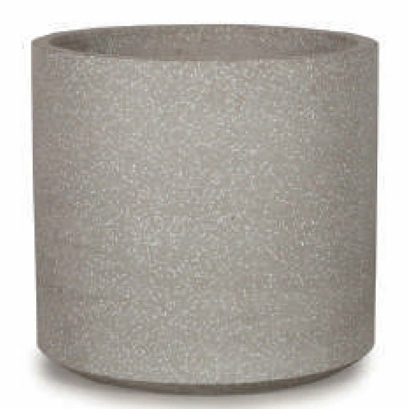 花・観葉植物用ポット コーテス シリンド M 40/A グレーテラゾ（1個入り）ct-007t13e [KTp173] 大型ポ..