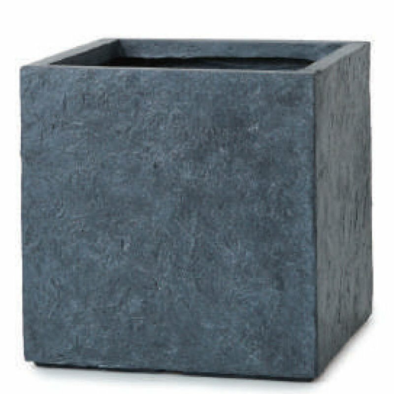 花・観葉植物用ポット ファイバークレイ ベータ キューブプランター アンスラサイト M 45/B（1個入り）..