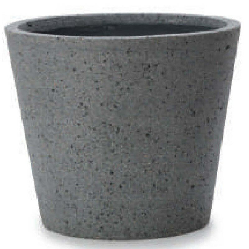 花・観葉植物用ポット ファイバーストーン コニック ラテルストーン S 41/A グレー（1個入り）fs-l01h4..