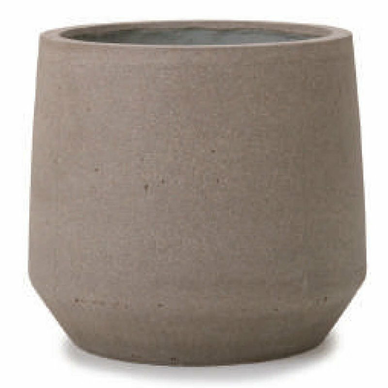 花・観葉植物用ポット ファイバーストーン パボ ミドル L 53/D アースブラウン（1個入り）fs-pv2c53e [..