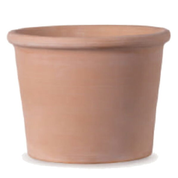 花・観葉植物用ポット イタリアンテラコッタ シリンドロ ボルダード ホワイト S 9号（1個入り）ir-ww0p..