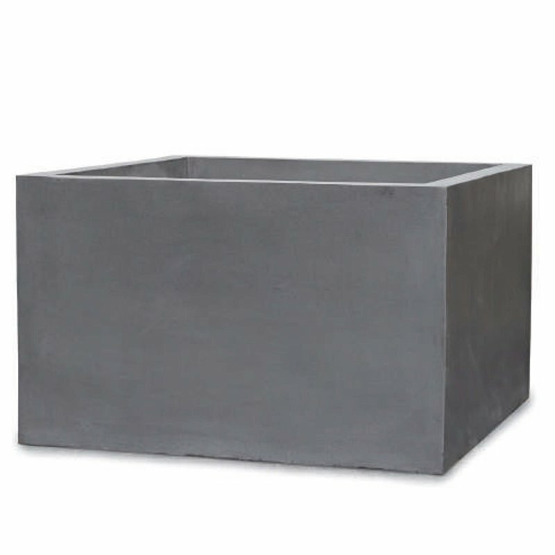 花・観葉植物用ポット マグナス ミドルキューブ L 110/M グレー（1個入り）kol-m4h110 [KTp21] 特大プ..