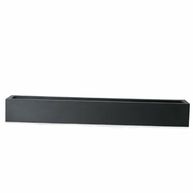 花・観葉植物用ポット マグナス レクト M 25/D ブラック（1個入り）kol-m5k225 [KTp27] 特大プランター..