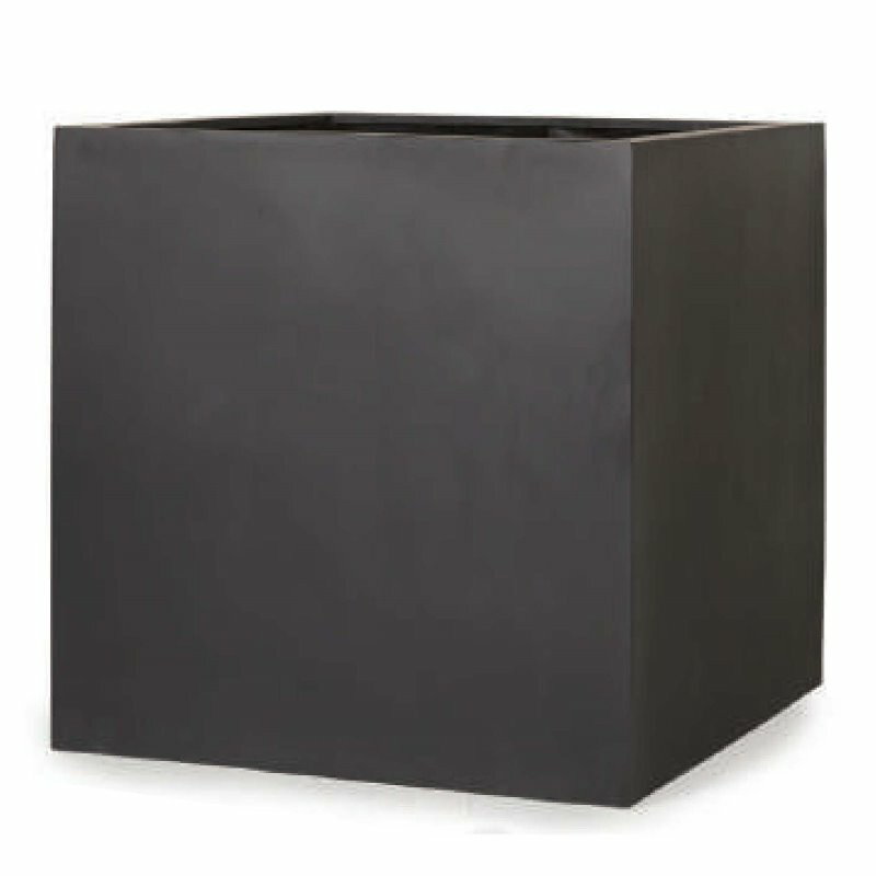 花・観葉植物用ポット マグナス キュビ L 60/G ブラック（1個入り）kol-m7k060 [KTp21] 特大プランター..