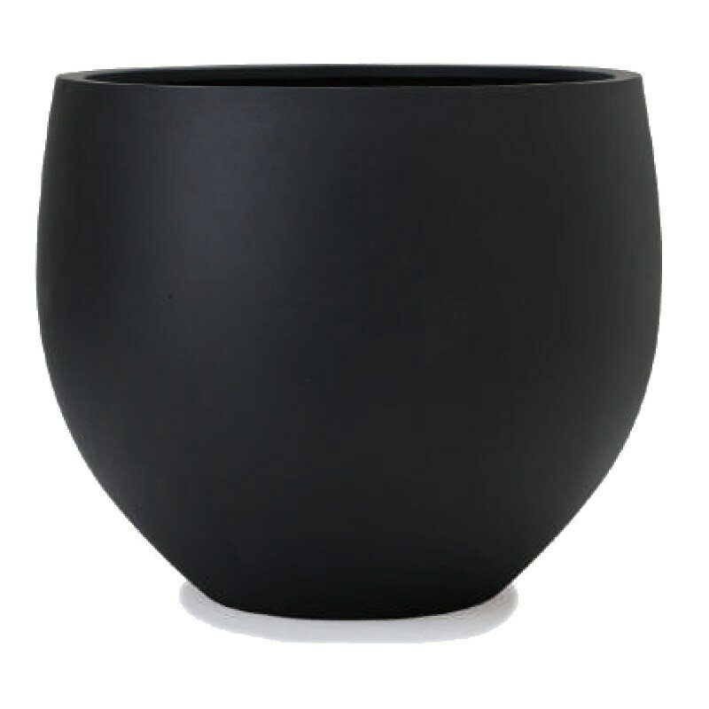 花・観葉植物用ポット マグナス オーブ L 68/G ブラック（1個入り）kol-mak068 [KTp39] 特大ポット （..