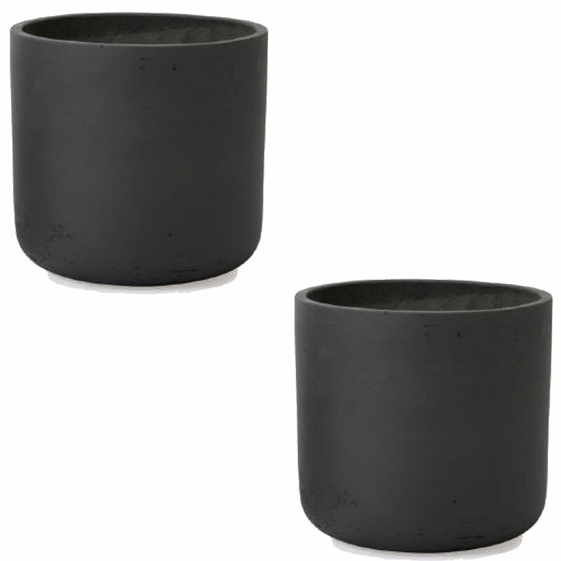 花・観葉植物用ポット カッセル ユーポット S 6号/A ダークグレー（2個入り）ks-402h05e [KTp149] 小型..