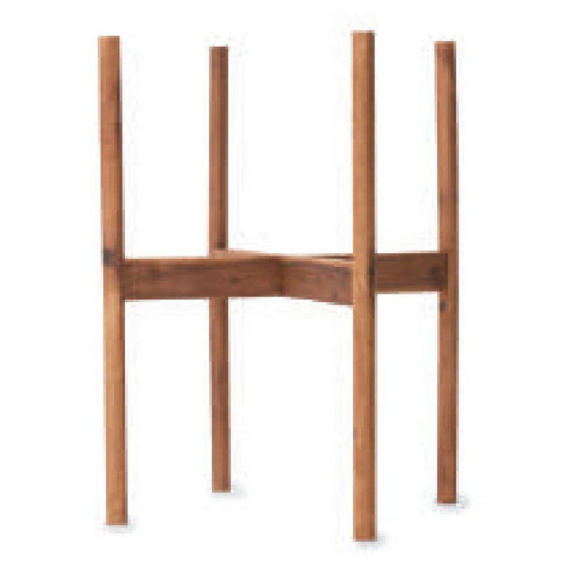 花・観葉植物用ポット用アクセサリ アカシア材 ウッドポットスタンド ラージ 丸脚 直径38用（1個入り）ac-ws2r56e [KTp437] スタンド （代引き不可）ホテル・オフィスビル・店舗 インテリア ディスプレイ