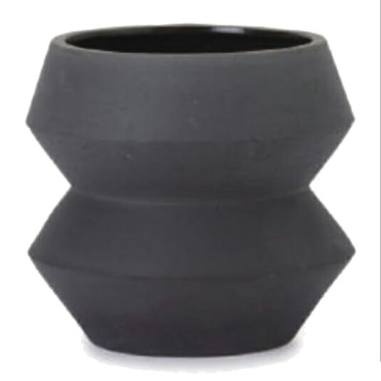 花・観葉植物用ポット ルーケト エメ M 6号用/A ダークグレー（1個入り）lc-004k31e [KTp367] 小型ポッ..