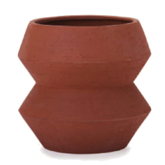 花・観葉植物用ポット ルーケト エメ M 6号用/A レッドクレイ（1個入り）lc-004r31e [KTp367] 小型ポッ..