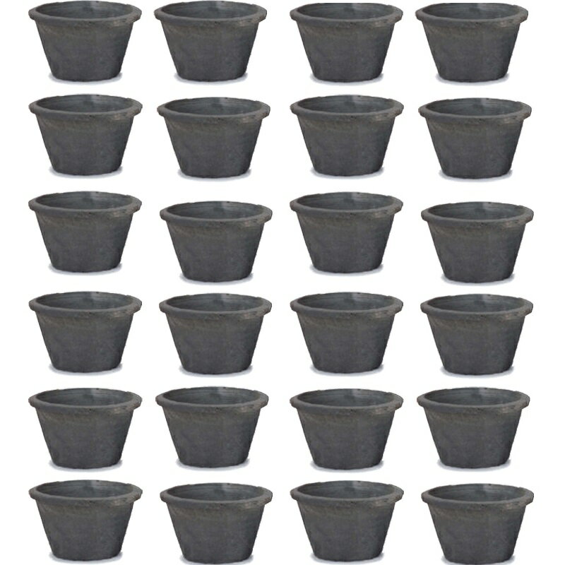 花・観葉植物用ポット モスポット スタンダード グレー XS 3号 灰（24個入り）ms-100b03e [OLp327] ミ..