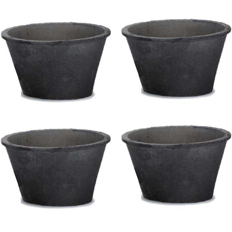 花・観葉植物用ポット モスポット スタンダード グレー L 8号 灰（4個入り）ms-100b08e [KTp327] 小型..