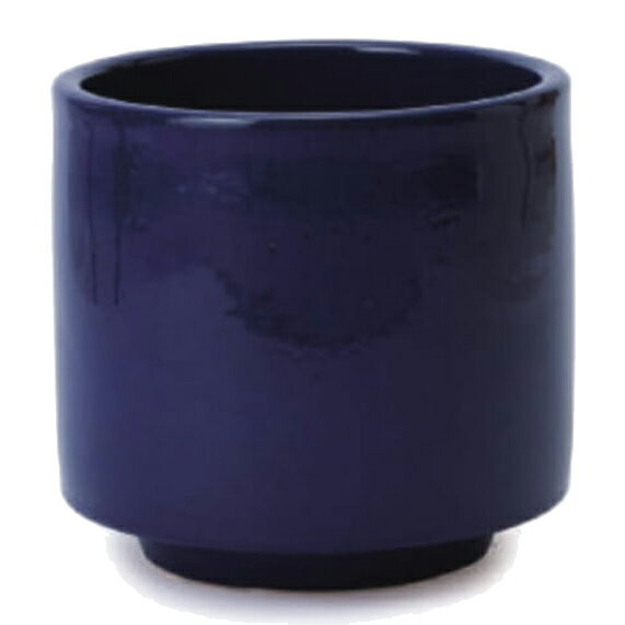 花・観葉植物用ポット ビトロ エンデカ L 13号/A ネイビー釉（1個入り）vt-r11n13v [KTp355] 中型ポッ..
