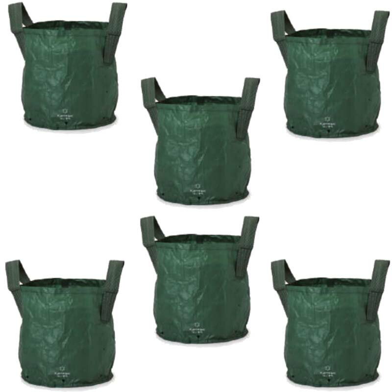 花・観葉植物用ポット プランターバッグ 45L グリーン（6個入り）pb-b1g0038 [KTp267] 園芸用品 （代引..