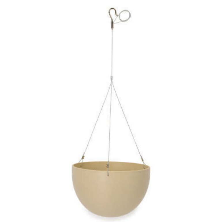 花・観葉植物用ポット RE プラスチック ハンギング M 27/A アイボリー（1個入り）rp-h01w27e [KTp245] ..
