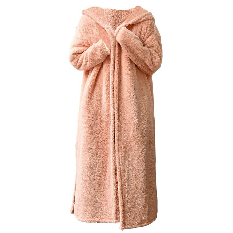 ファッション レディース モコボア お出掛け着る毛布 FREEサイズ/PINK(ピンク)( hw8244 )アパレル ウィンター