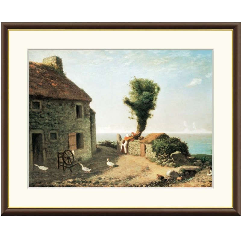 額絵 ミレー グリュシーの村はずれ f8・f6・f4サイズ 世界の名画シリーズ Millet gk-a5-j1019（p9） （J1-019） （代引き不可） 洋画 インテリア