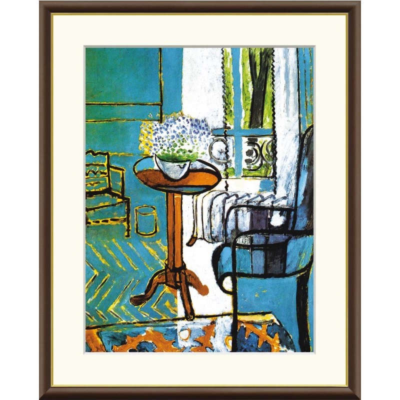額絵 マティス 窓：忘れな草の室内 f8・f6・f4サイズ 世界の名画シリーズ Matisse gk-a5-j1093（p24） ..