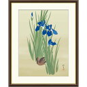 額絵 酒井抱一 燕子花に水鶏図 f8・f6・f4サイズ 日本の名画シリーズ Hoitsu gk-a5-j2082(p104) (J2-082) (代引き不可) 日本画 インテリア