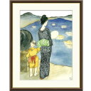 額絵 竹久夢二 燈籠流し f8・f6・f4サイズ 日本の名画シリーズ Yumeji gk-a5-j2129(p113) (J2-129) (代引き不可) 日本画 インテリア