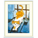額絵 千春 健やかなねこ f8・f6・f4サイズ しあわせのねこ Chiharu gk-a5-j3b002(p52) (J3-B002) (代引き不可) 現代アート インテリア