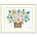 額絵 春田あかり ポッピングホワイト f8・f6・f4サイズ Pleasant Plants ~愉快な植物たち~ Akari gk-a5-j3s004(p80) (J3-S004) (代引き不可) 現代アート インテリア