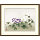 額絵 吉井蘭月 朝顔 f8・f6・f4サイズ 現代日本画シリーズ 花鳥画 夏飾り gk-a5-j4b024(p152) (J4-B024) (代引き不可) 日本画 インテリア