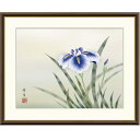 額絵 北山歩生 菖蒲 f8・f6・f4サイズ 現代日本画シリーズ 花鳥画 夏飾り gk-a5-j4b026(p153) (J4-B026) (代引き不可) 日本画 インテリア