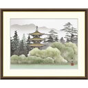 額絵 長江桂舟 幽山塔景 f8・f6・f4サイズ 現代日本画シリーズ 山水画 塔景 gk-a5-j4c006(p159) (J4-C006) (代引き不可) 日本画 インテリア