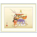 額絵 野川秀華 立雛 f8・f6・f4サイズ 現代日本画シリーズ 桃の節句画 gk-a5-j4g001(p166) (J4-G001) (代引き不可) 日本画 インテリア
