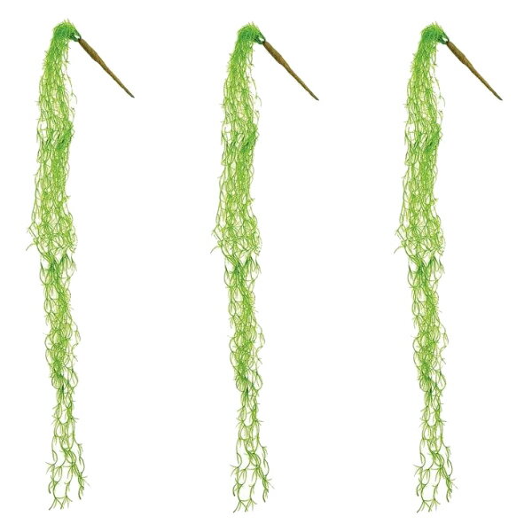 人工観葉植物 タランシアロングブッシュ （3本入り） 長さ90cm （P140-92229) （代引き不可） インテリアグリーン フェイクグリーン