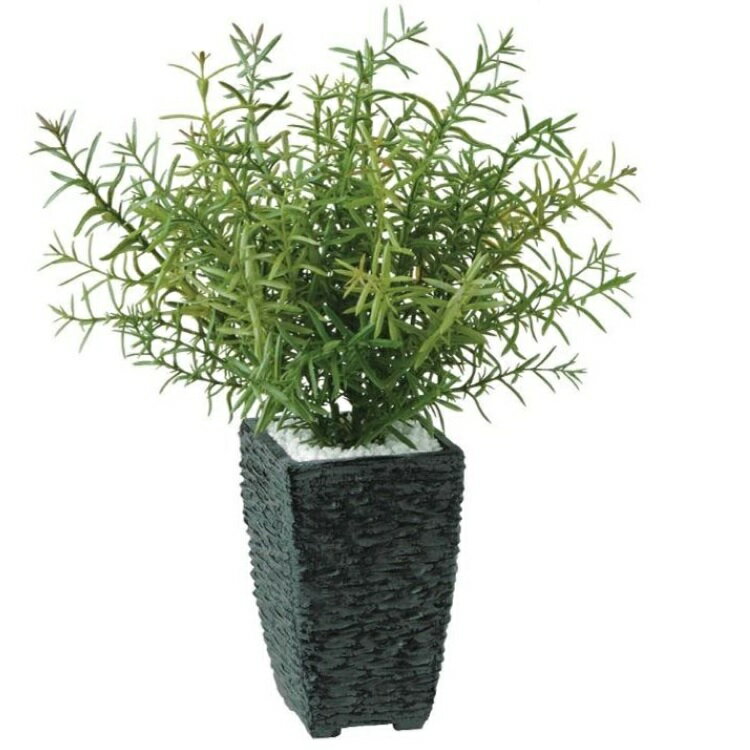 人工観葉植物 ローズマリー ポット付き 高さ35cm （P108-99189) （代引き不可） インテリアグリーン フェイクグリーン