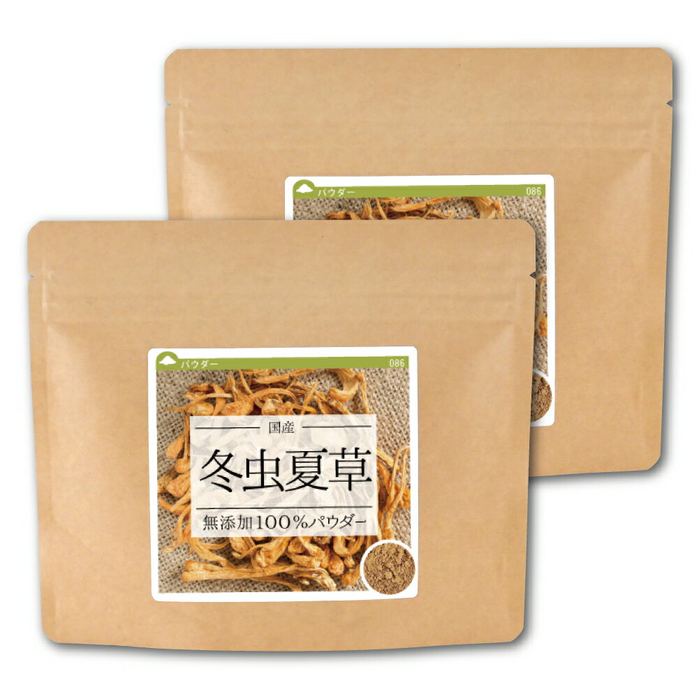 冬虫夏草 (国産) 純度100%パウダー 80g(40g×2個) 送料無料 とうちゅうかそう トウチュウカソウ カイコ冬虫夏草 粉末 【10P05Nov16】