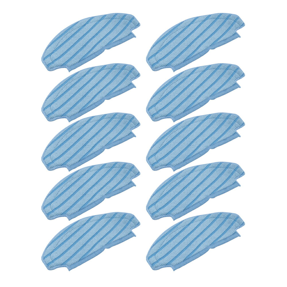 Rakuten - エコバックス 交換用 清掃モップ 互換品 T8 / T8 AIVI / T9 / T9+ / N8 PRO/ N8 PRO+ / N8 /N8+/X1 PLUS/T10/T10 PLUS対応 消耗品 10個