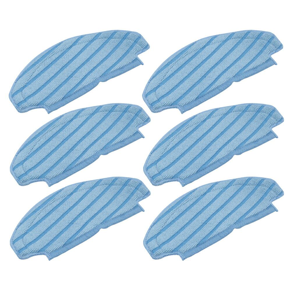 Rakuten - エコバックス 交換用 清掃モップ 互換品 T8 / T8 AIVI / T9 / T9+ / N8 PRO/ N8 PRO+ / N8 /N8+/X1 PLUS/T10/T10 PLUS対応 消耗品 6個
