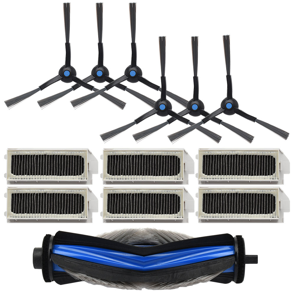 エコバックス mini用 サイドブラシ、抗菌フィルター、絡み防止メインブラシ 交換パーツセット 13点セッ..