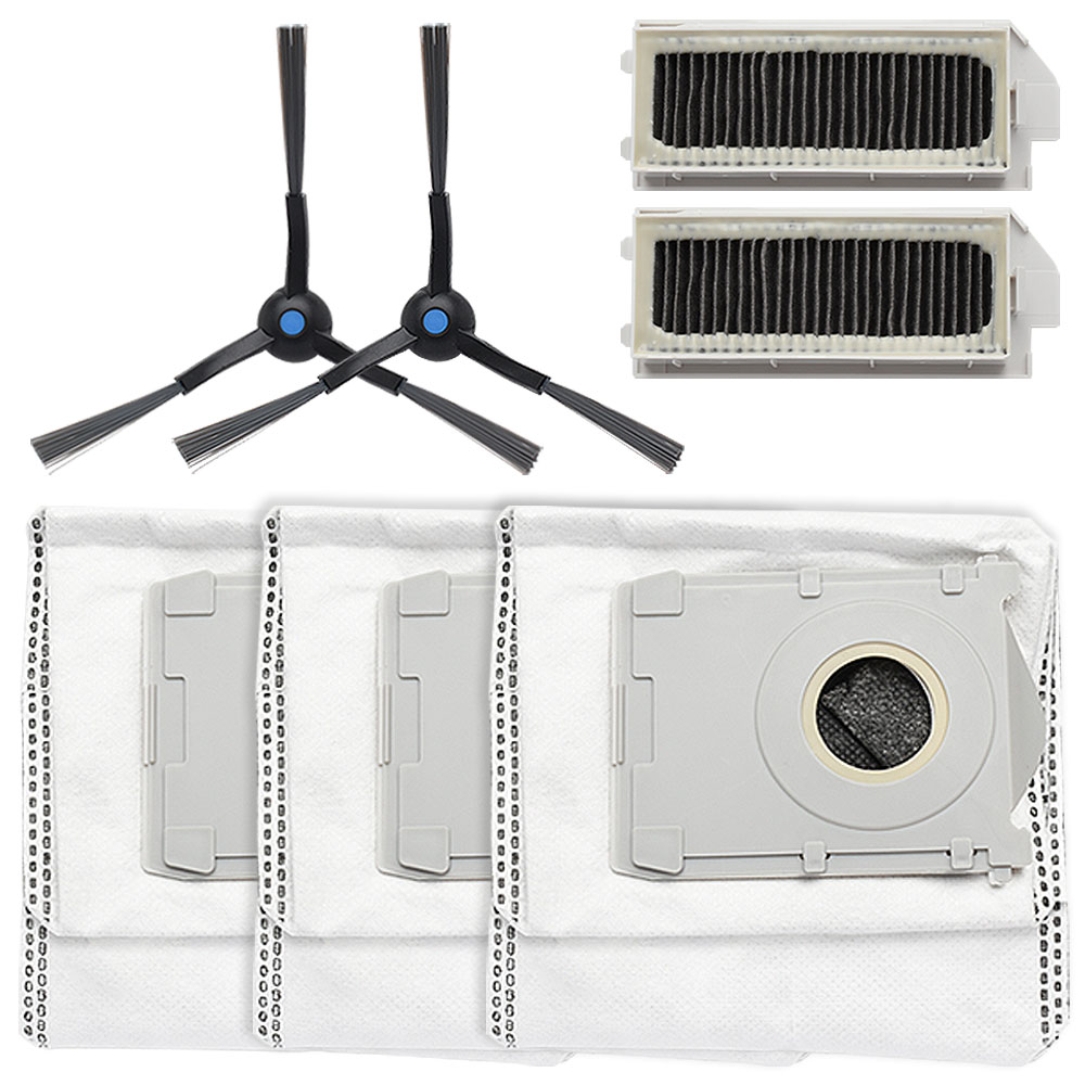 Rakuten - エコバックス mini用 サイドブラシ、抗菌フィルター、抗菌ゴミパック 交換パーツセット 7点セット 互換品