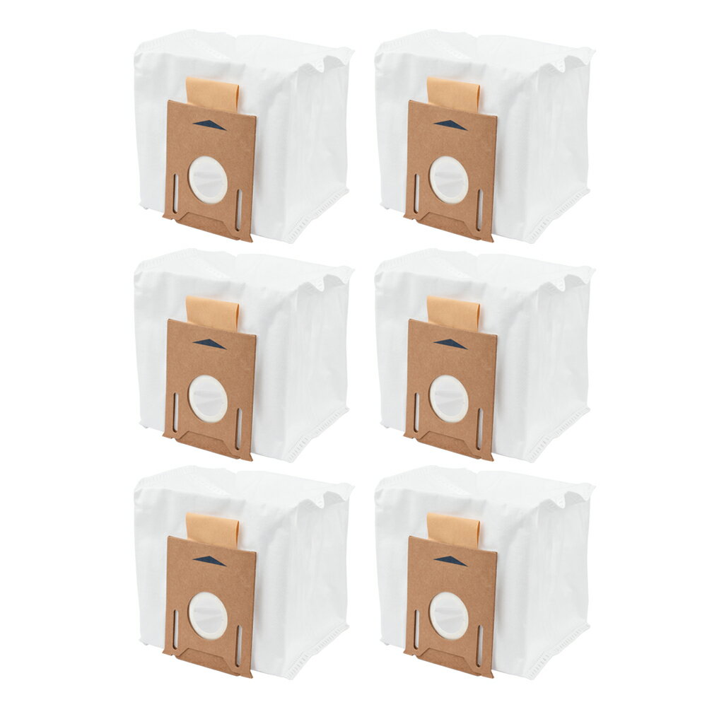 エコバックス 交換用 紙パック 互換品 T8+/N8+/N8 PRO+/T9+/N10 PLUS/Auto-Empty対応 消耗品 6個 ECOVACS / DEEBOT / OZMO