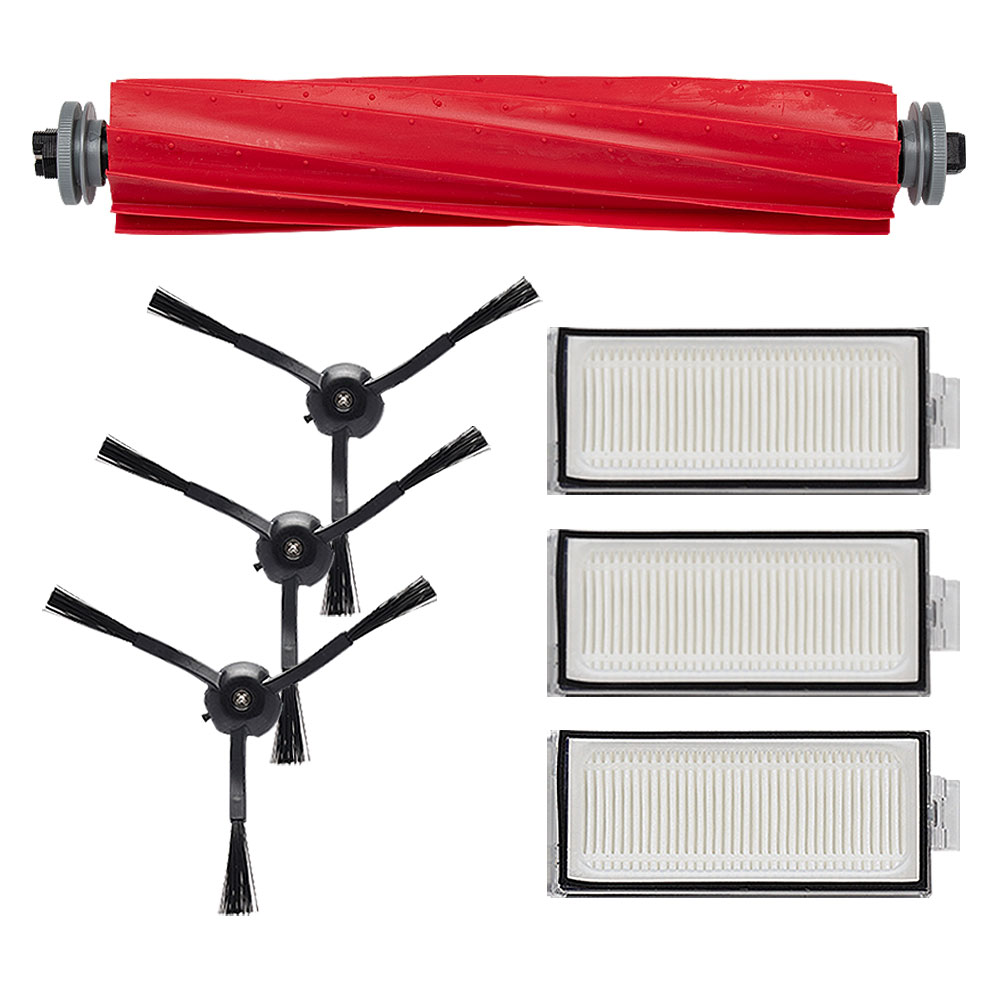 ロボロック Q7 / Q7+ / Q7 Max / Q7 Max+ 用 交換パーツ 互換品 7点セット(メインブラシ×1個 / サイドブラシ×3個 / エアフィ...