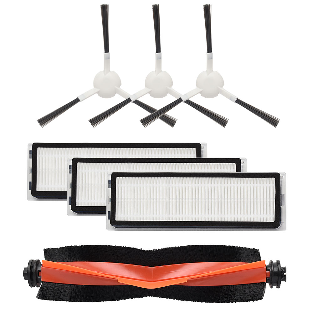 シャオミ ロボット掃除機 S20+ / X20+ / S10+ 用 サイドブラシ、フィルター、メインブラシ 交換パーツ7..