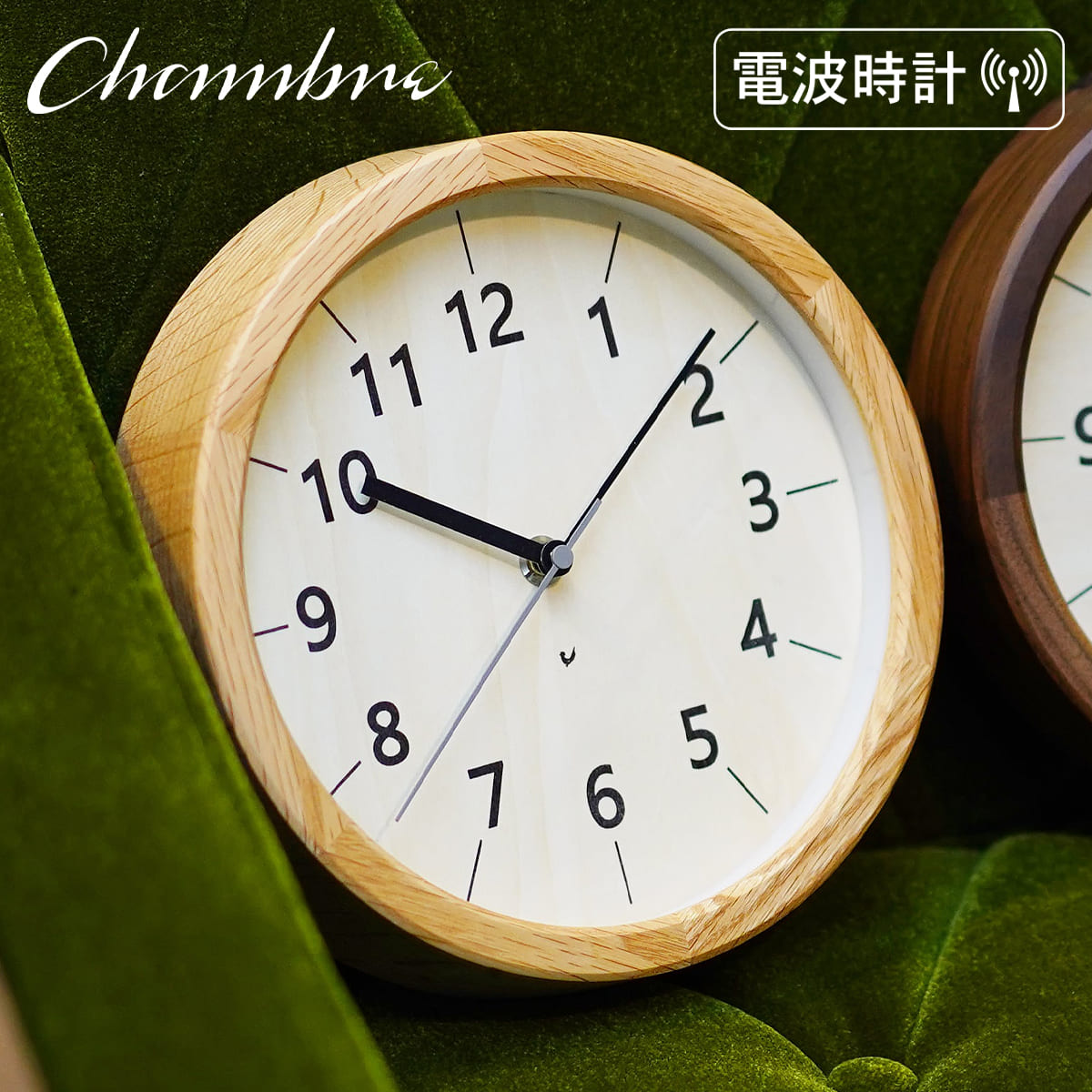 Rakuten - 電波時計 ちいさな木の実のかけ時計 【かし】 壁掛け時計 / 電波時計 / 置き時計 / ナチュラル / シンプル / 静音 / おしゃれ / かわいい / アナログ / スタンド付き / 無垢材 / 木製 / ギフト / 日本製 / シャンブル【沖縄・離島 お届け不可】