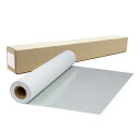 インクジェットロール紙 マット合成紙(グレー糊付) 幅1118mm(B0ノビ)×長さ30m 厚0.24mm プロッター用紙 大判ロール紙 大判インクジェット用紙...