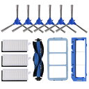 ユーフィー 11S / 15C / 30C / 15T 用 互換品 消耗品セット(交換用フィルター×3個、サイドブラシ×6個、回転ブラシ×1本、プレフィルター×1個、ブラシガード×1個)消耗品 互換 / 送料無料 / Eufy / RoboVac / Anker