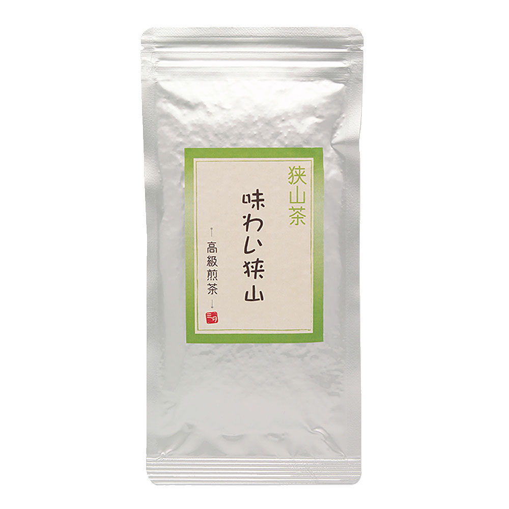 楽天YASORA【スーパーSALE期間 10％OFF特価】 味わい狭山 ～高級煎茶～（100g）/ 埼玉県産 / 狭山茶 / 日本茶 / 茶葉 / 緑茶 / グリーンティー / 保存用チャック付き / オフィス用 / ご自宅用