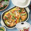 Toffy コンパクトホットプレート K-HP1-AW アッシュホワイト ASH WHITE / トフィー / たこ焼き器 / たこ焼きプレート / 平面プレー...